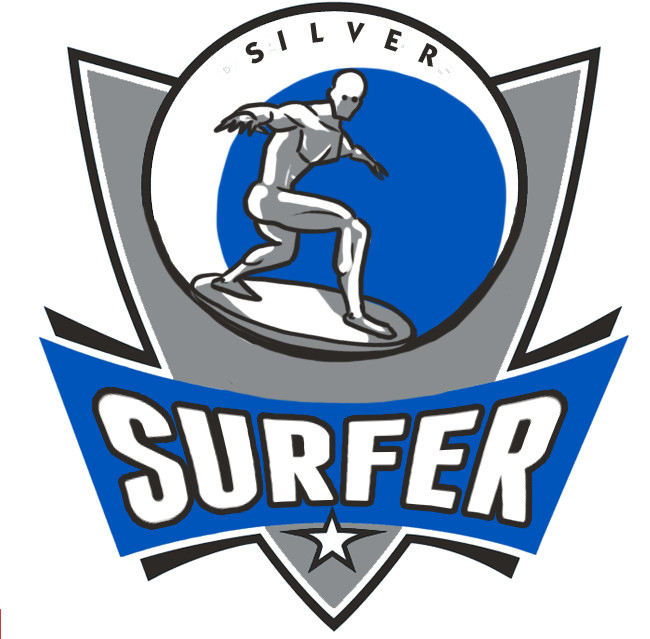 Dallas Mavericks Silver Surfer logo iron on transfers